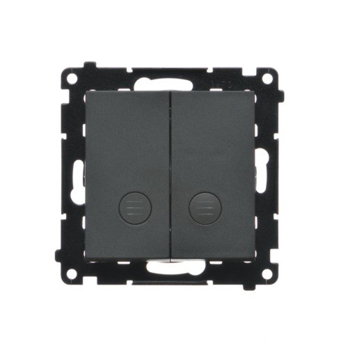 Łącznik świecznikowy z podświetleniem LED do wersji IP20 Simon 55 TW5L2.01/149 Kontakt-Simon czarny mat