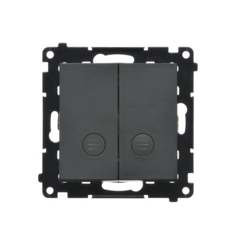 Łącznik świecznikowy z podświetleniem LED do wersji IP20 Simon 55 TW5L2.01/149 Kontakt-Simon czarny mat