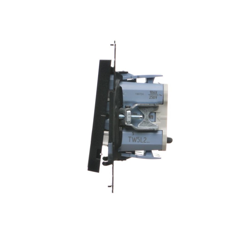 Łącznik świecznikowy z podświetleniem LED do wersji IP20 Simon 55 TW5L2.01/149 Kontakt-Simon czarny mat