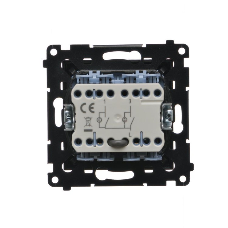 Łącznik świecznikowy z podświetleniem LED do wersji IP20 Simon 55 TW5L2.01/149 Kontakt-Simon czarny mat