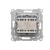 Łącznik schodowy podwójny z podświetleniem LED Simon 55 TW6/2L2.01/143 Kontakt-Simon aluminium mat