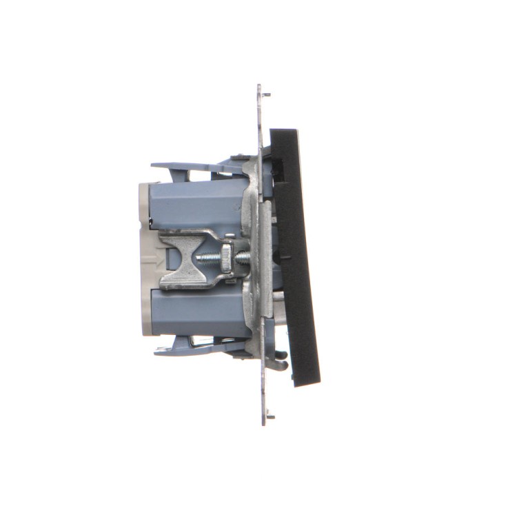 Łącznik schodowy podwójny z podświetleniem LED Simon 55 TW6/2L2.01/149 Kontakt-Simon czarny mat