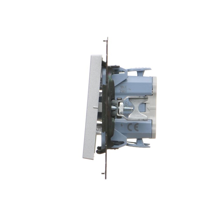 Łącznik schodowy z podświetleniem LED Simon 55 TW6L.01/143 Kontakt-Simon aluminium mat