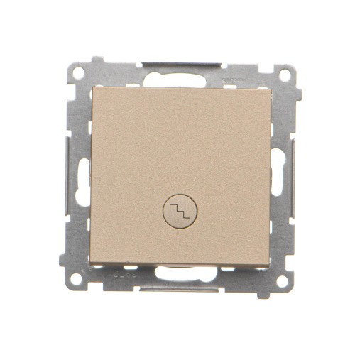 Łącznik schodowy z podświetleniem LED Simon 55 TW6L.01/144 Kontakt-Simon szampański mat