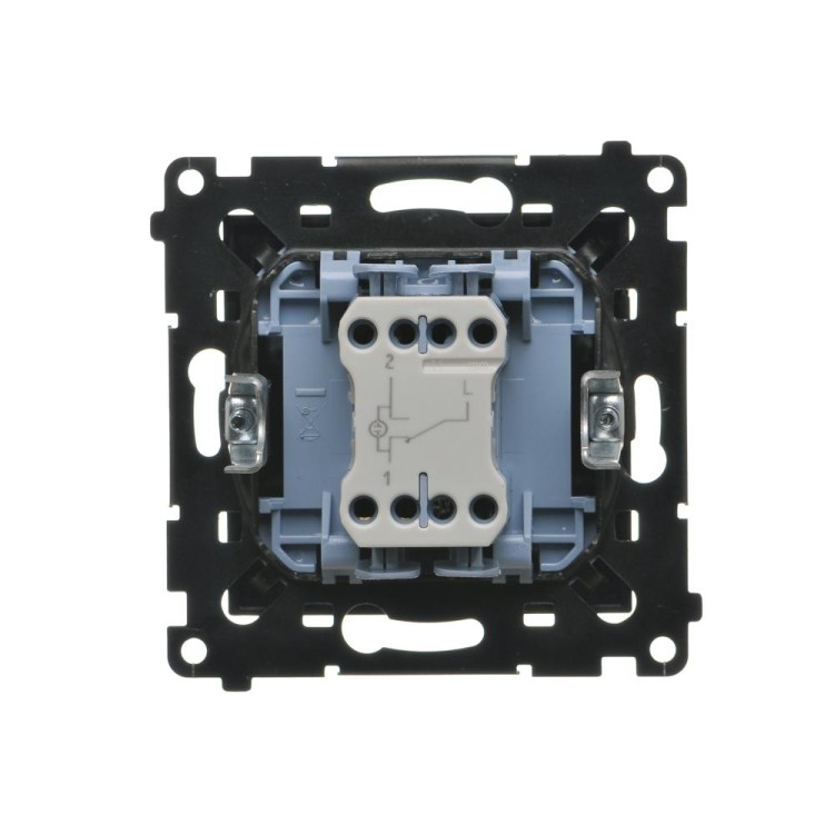 Łącznik schodowy z podświetleniem LED Simon 55 TW6L.01/149 Kontakt-Simon czarny mat