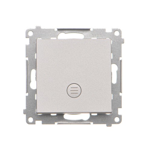 Łącznik schodowy z podświetleniem LED bez piktogramu Simon 55 TW6L.01/X/143 Kontakt-Simon aluminium mat