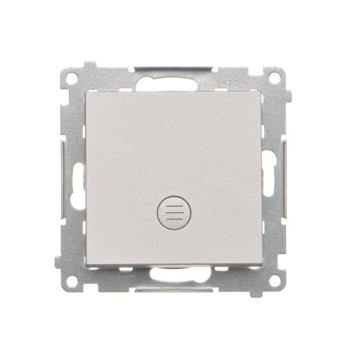 Łącznik schodowy z podświetleniem LED bez piktogramu Simon 55 TW6L.01/X/143 Kontakt-Simon aluminium mat