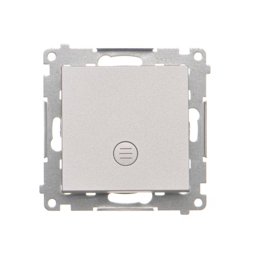 Łącznik schodowy z podświetleniem LED bez piktogramu Simon 55 TW6L.01/X/143 Kontakt-Simon aluminium mat