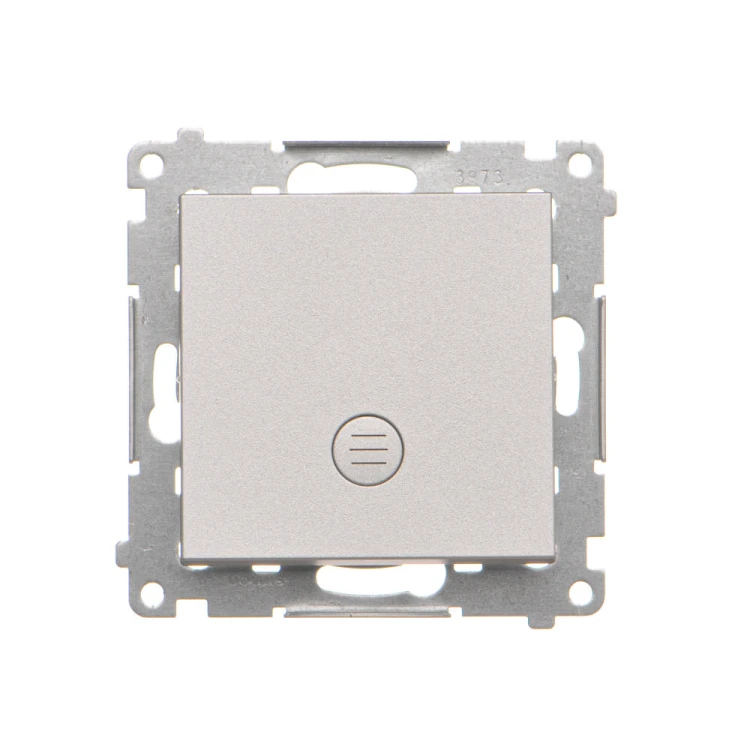 Łącznik schodowy z podświetleniem LED bez piktogramu Simon 55 TW6L.01/X/143 Kontakt-Simon aluminium mat