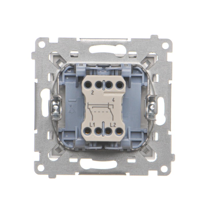 Łącznik krzyżowy Simon 55 TW7.01/143 Kontakt-Simon aluminium mat