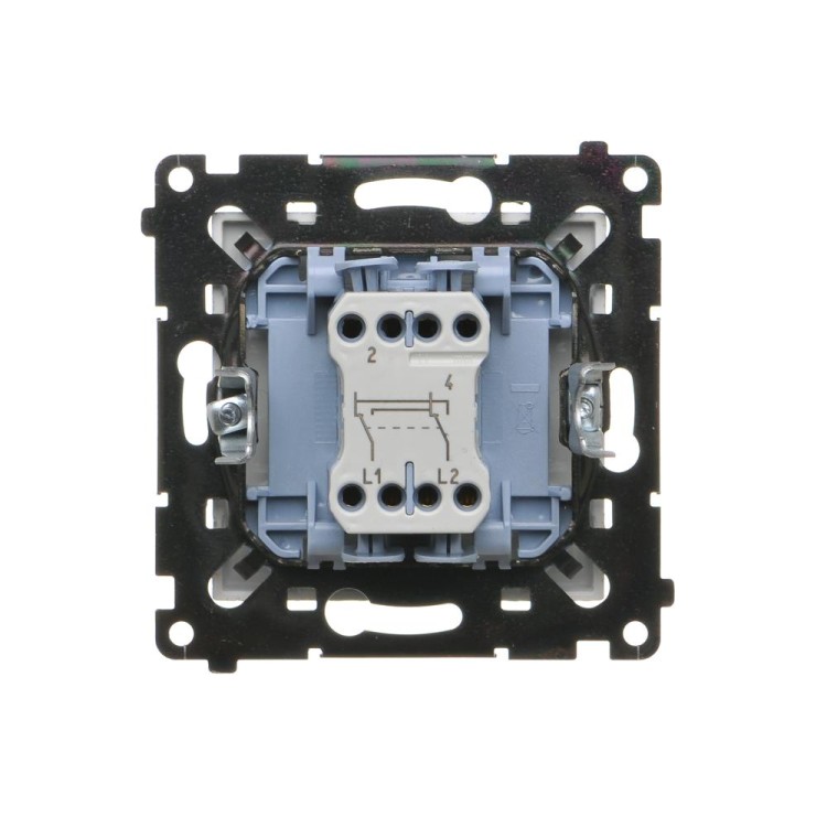 Łącznik krzyżowy, bez piktogramu Simon 55 TW7.01/X/143 Kontakt-Simon aluminium mat