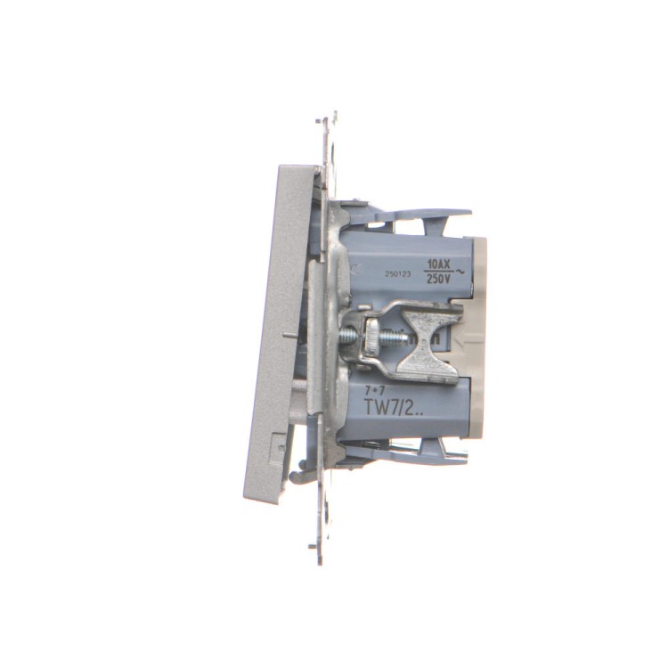 Łącznik krzyżowy podwójny Simon 55 TW7/2.01/143 Kontakt-Simon aluminium mat