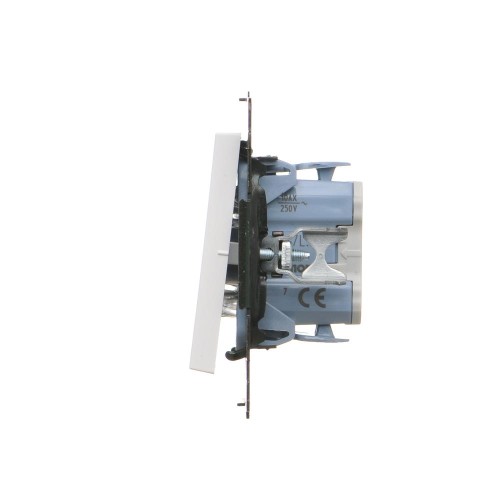 Łącznik krzyżowy z podświetleniem LED Simon 55 TW7L.01/111 Kontakt-Simon biały mat