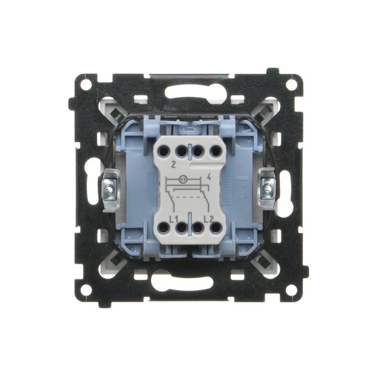 Łącznik krzyżowy z podświetleniem LED Simon 55 TW7L.01/111 Kontakt-Simon biały mat