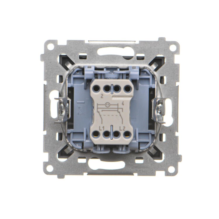 Łącznik krzyżowy z podświetleniem LED Simon 55 TW7L.01/116 Kontakt-Simon grafitowy mat