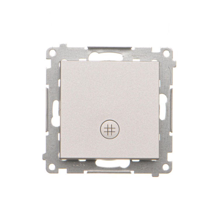 Łącznik krzyżowy z podświetleniem LED Simon 55 TW7L.01/143 Kontakt-Simon aluminium mat