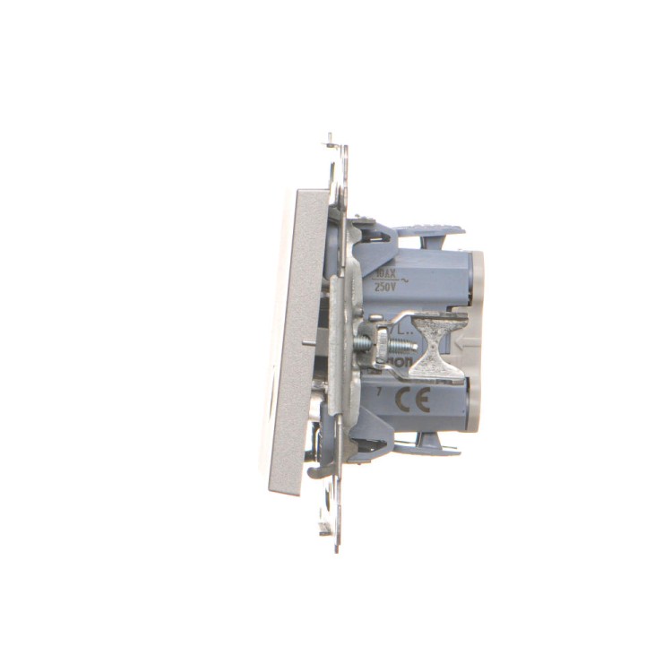 Łącznik krzyżowy z podświetleniem LED Simon 55 TW7L.01/143 Kontakt-Simon aluminium mat