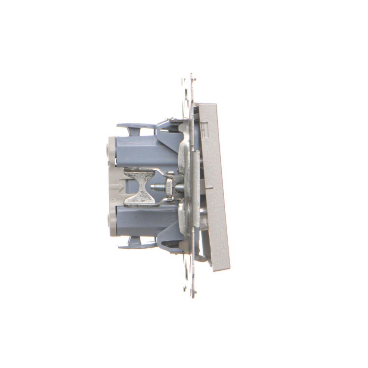 Łącznik krzyżowy z podświetleniem LED Simon 55 TW7L.01/143 Kontakt-Simon aluminium mat