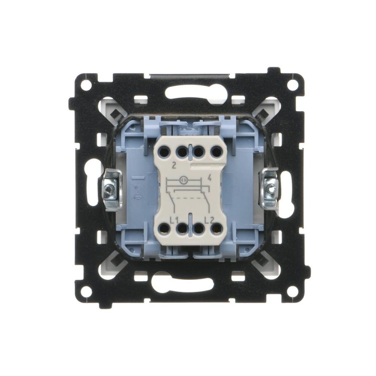 Łącznik krzyżowy z podświetleniem LED Simon 55 TW7L.01/X/111 Kontakt-Simon biały mat