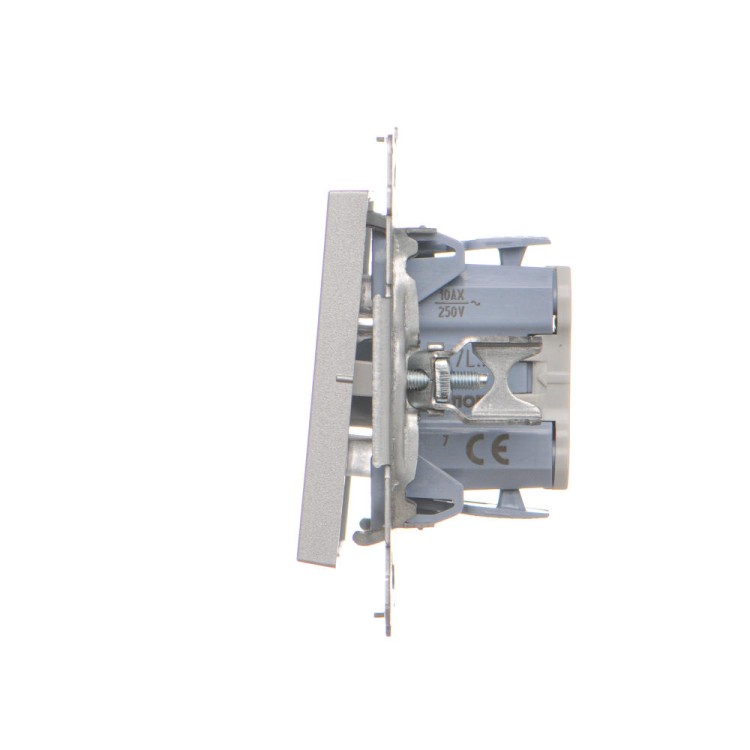 Łącznik krzyżowy z podświetleniem LED Simon 55 TW7L.01/X/143 Kontakt-Simon aluminium mat