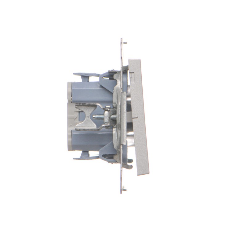 Łącznik krzyżowy z podświetleniem LED Simon 55 TW7L.01/X/143 Kontakt-Simon aluminium mat
