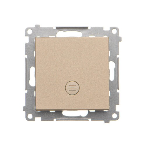 Łącznik krzyżowy z podświetleniem LED Simon 55 TW7L.01/X/144 Kontakt-Simon szampański mat