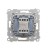 Łącznik krzyżowy z podświetleniem LED Simon 55 TW7L.01/X/144 Kontakt-Simon szampański mat