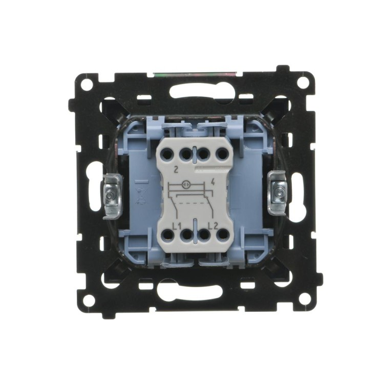 Łącznik krzyżowy z podświetleniem LED Simon 55 TW7L.01/X/149 Kontakt-Simon czarny mat