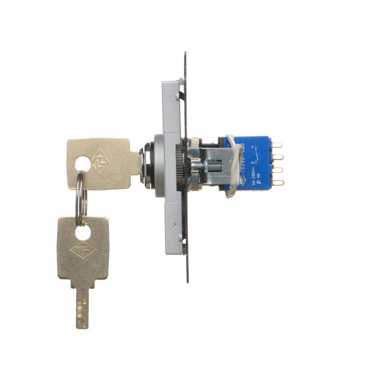 Łącznik na kluczyk żaluzjowy 3 pozycyjny "I-0-II" Simon 55 TWZK.01/143 Kontakt-Simon aluminium mat
