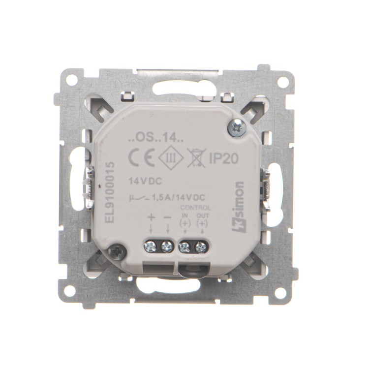 Oprawa oświetleniowa LED z czujnikiem ruchu, 14V Simon 55 TOSC4K14.01/143 Kontakt-Simon aluminium mat