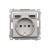 Gniazdo Schuko ze zintegrowaną ładowarką 2xUSB Simon 55 TGSZ1ZUSB2AA.01/143 Kontakt-Simon aluminium mat