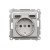 Gniazdo Schuko ze zintegrowaną ładowarką 2xUSB Simon 55 TGSZ1ZUSB2AA.01/143 Kontakt-Simon aluminium mat