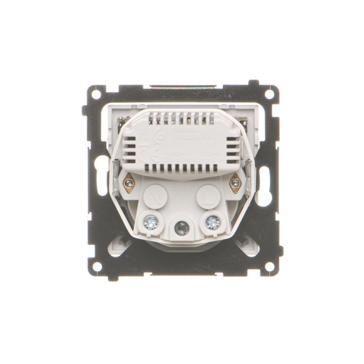 Gniazdo z ładowarką USB Simon 55 TGZ1ZUSB2AA.01/114 Kontakt-Simon jasnoszary mat