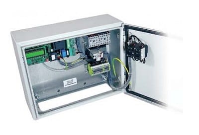 Centrala centralka Sterująca zabudowana w szafce stalowej Tousek ST PULL XR-400V 12120190 do napędów bram PULL XD/o 12120190