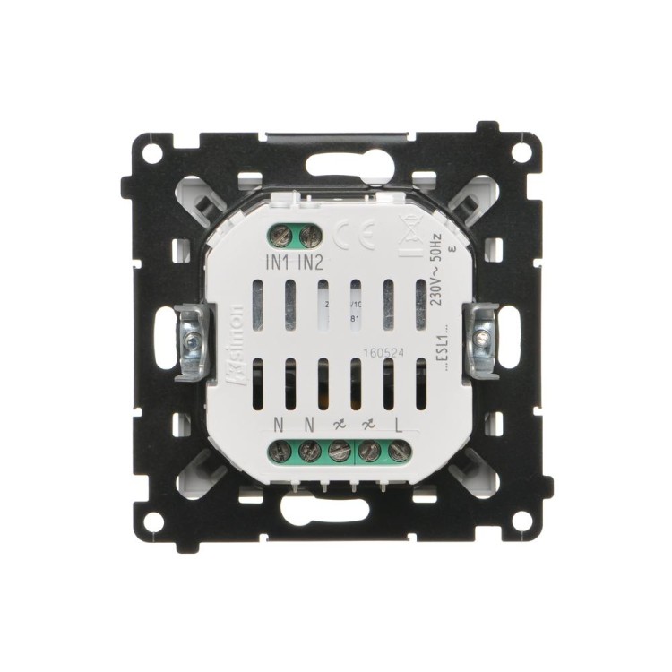 Ściemniacz przyciskowy z podświetleniem Simon 55 TESL1.01/111 Kontakt-Simon biały mat