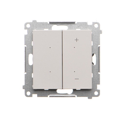 Ściemniacz przyciskowy z podświetleniem Simon 55 TESL1.01/114 Kontakt-Simon jasnoszary mat