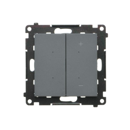 Ściemniacz przyciskowy z podświetleniem Simon 55 TESL1.01/116 Kontakt-Simon grafitowy mat