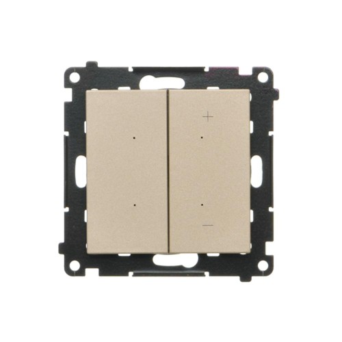 Ściemniacz przyciskowy z podświetleniem Simon 55 TESL1.01/144 Kontakt-Simon szampański mat