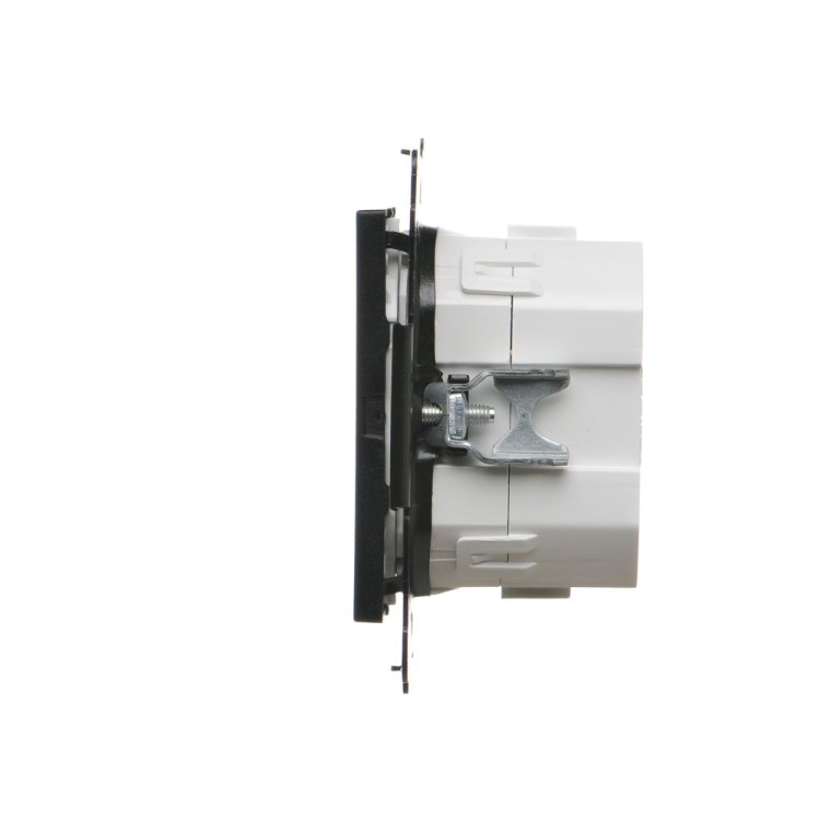 Ściemniacz przyciskowy z podświetleniem Simon 55 TESL1.01/149 Kontakt-Simon czarny mat