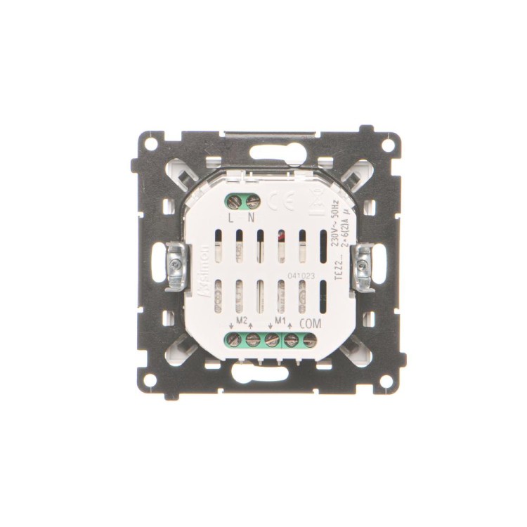 Łącznik / przycisk roletowy podwójny elektroniczny Simon 55 TEZ2.01/111 Kontakt-Simon biały mat
