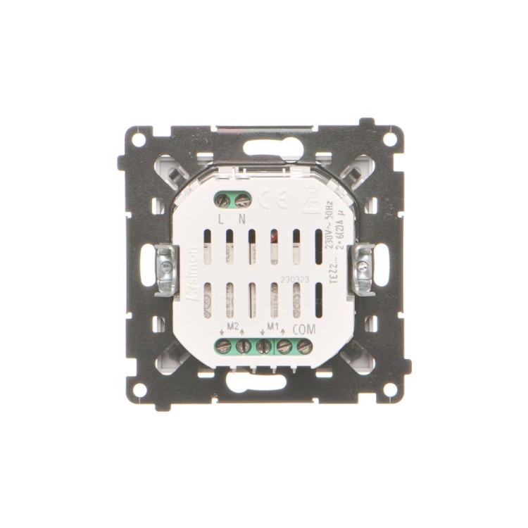 Łącznik / przycisk roletowy podwójny elektroniczny Simon 55 TEZ2.01/114 Kontakt-Simon jasnoszary mat