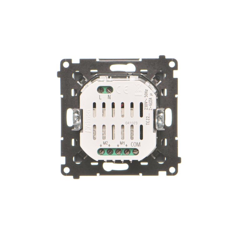 Łącznik / przycisk roletowy podwójny elektroniczny Simon 55 TEZ2.01/116 Kontakt-Simon grafitowy mat