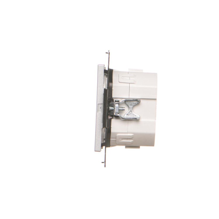 Łącznik / przycisk roletowy podwójny elektroniczny Simon 55 TEZ2.01/143 Kontakt-Simon aluminium mat