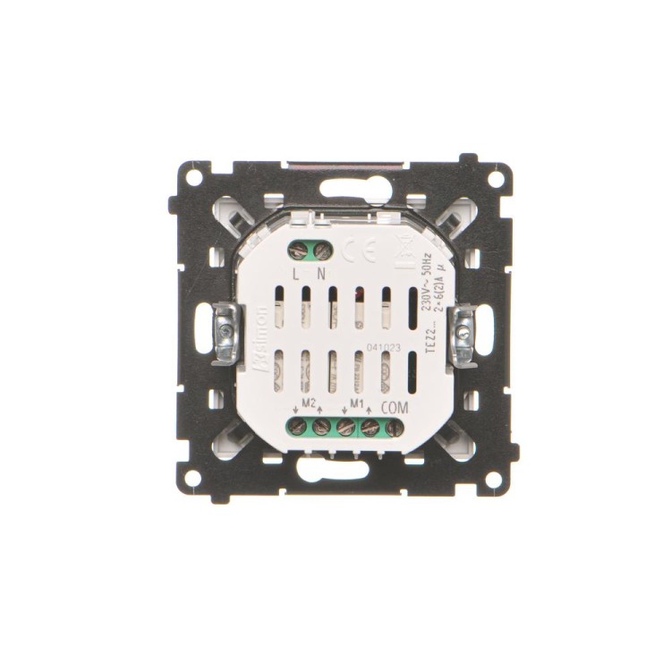 Łącznik / przycisk roletowy podwójny elektroniczny Simon 55 TEZ2.01/143 Kontakt-Simon aluminium mat