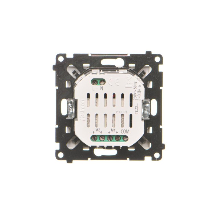 Łącznik / przycisk roletowy podwójny elektroniczny Simon 55 TEZ2.01/144 Kontakt-Simon szampański mat