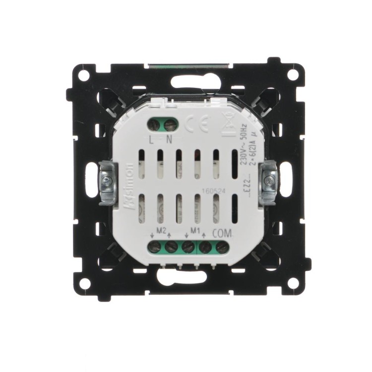 Łącznik / przycisk roletowy podwójny elektroniczny Simon 55 TEZ2.01/149 Kontakt-Simon czarny mat