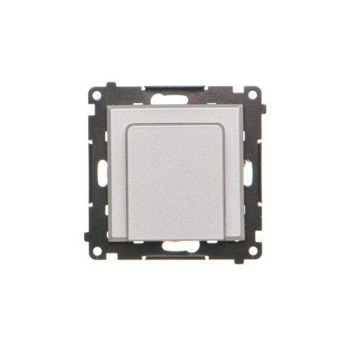 Elektroniczny łącznik hotelowy z podświetleniem LED Simon 55 TEWH1.01/143 Kontakt-Simon aluminium mat