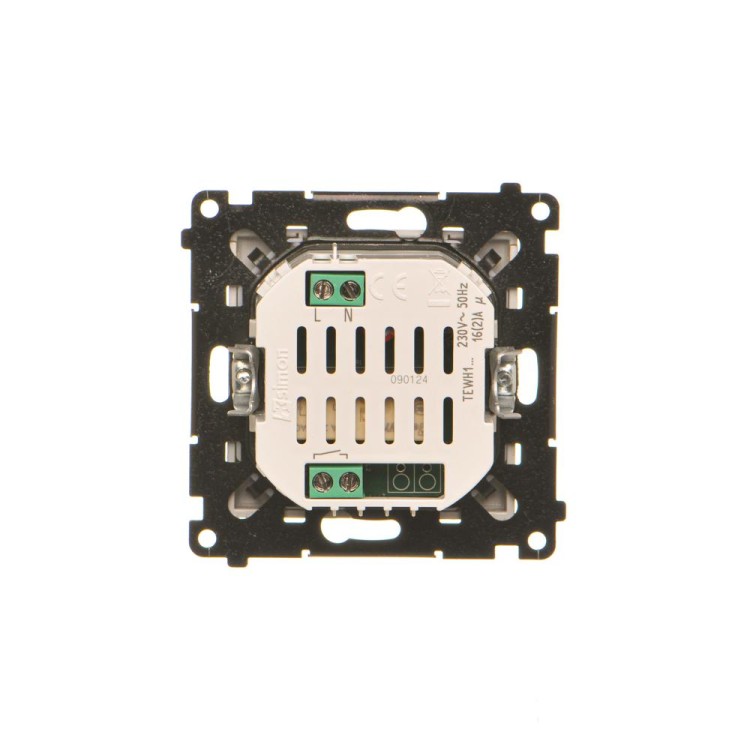 Elektroniczny łącznik hotelowy z podświetleniem LED Simon 55 TEWH1.01/144 Kontakt-Simon szampański mat