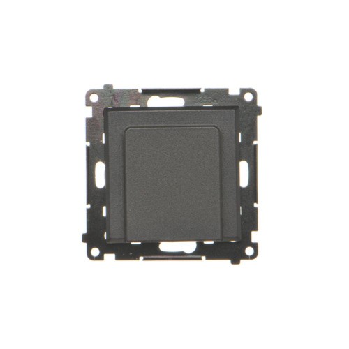 Elektroniczny łącznik hotelowy z podświetleniem LED Simon 55 TEWH1.01/149 Kontakt-Simon czarny mat