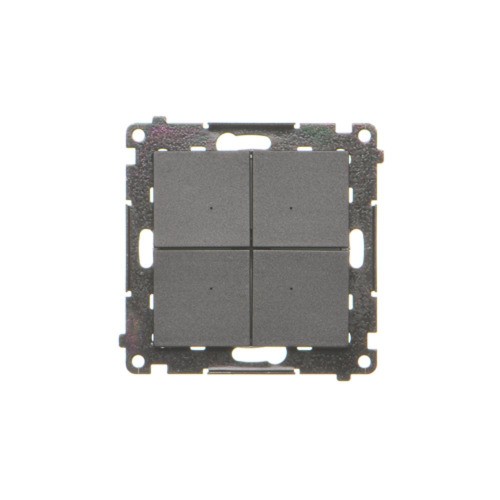 Elektroniczny łącznik / przycisk 4-krotny Simon 55 TEW4.01/149 Kontakt-Simon czarny mat